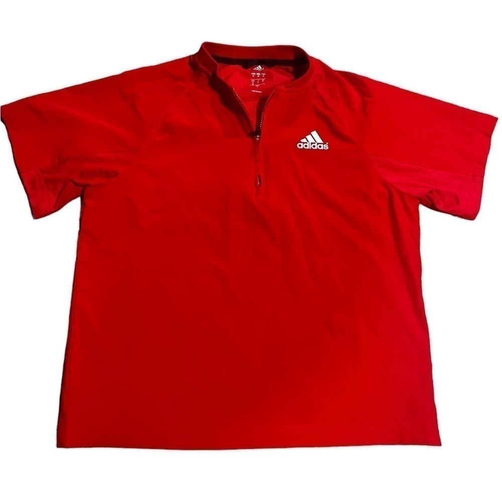 Adidas boys baseball quarter zip pullover size M